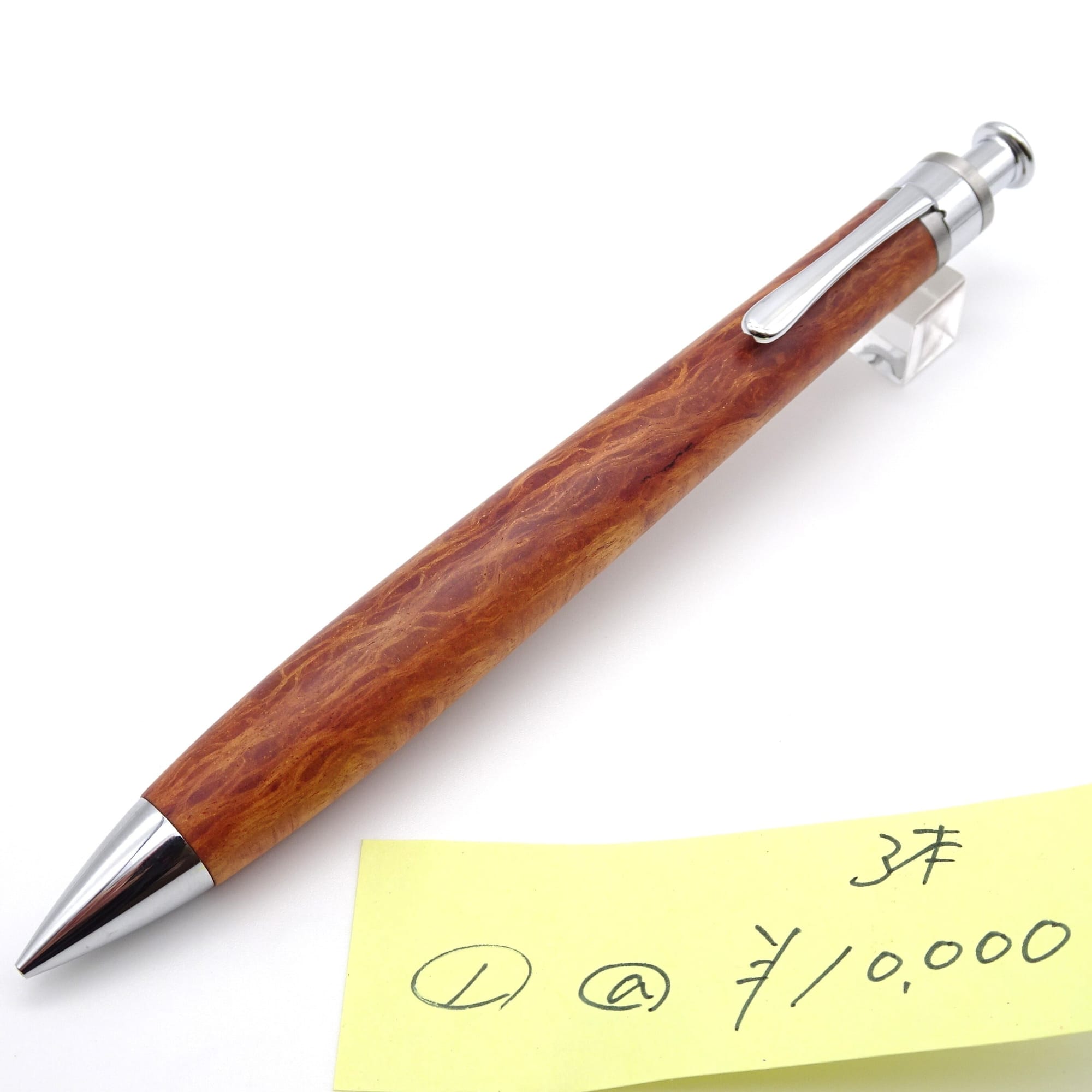 Setsu lace sheoak mechanical pencil, lot 1, photographed with the maker’s numbered price note.