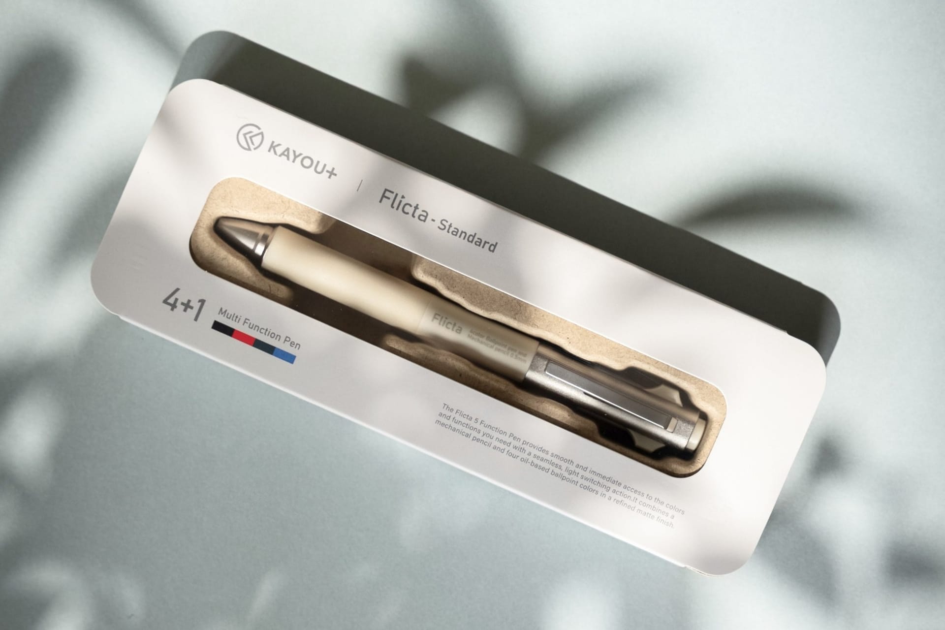 Flicta Standard in the maker’s packaging. Photograph: KAYOU+.